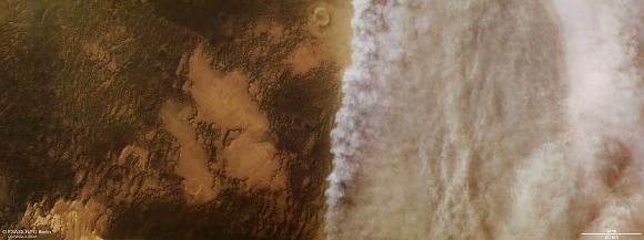 Localized Dust Storms on Mars Contribute to Water Loss, Study Finds
