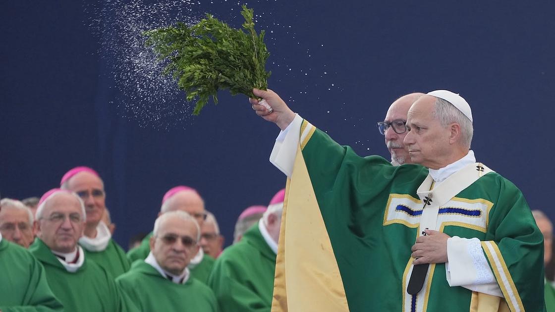 Pope Leo XIV visits Lourdes, meets sick and abuse survivors
