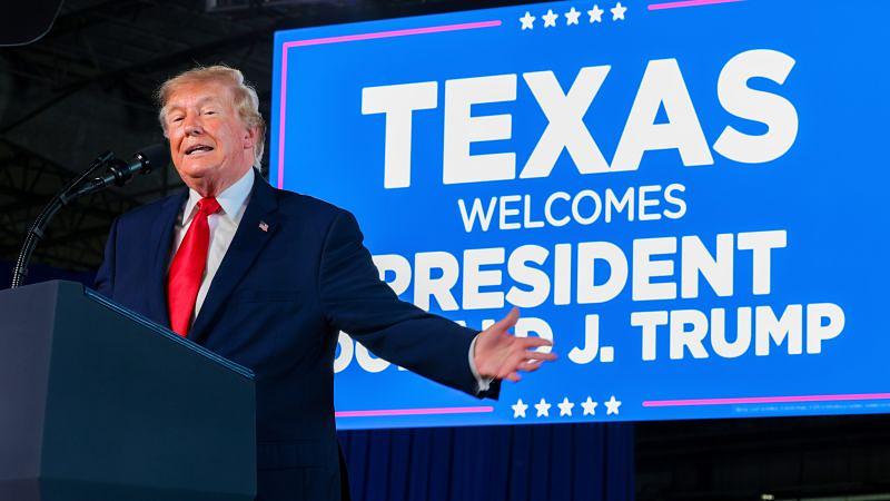 Trump rallies in Texas as Talarico campaigns nearby