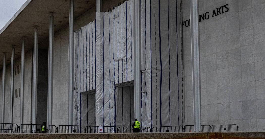 Kennedy Center Removes Trump Name from Facade, Tarps Remain