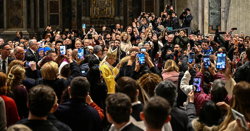 Pope Leo XIV Addresses Rain-Soaked Faithful Before Christmas Eve Mass