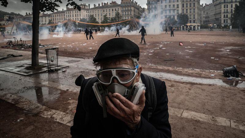 Mass protests in France draw half-million, police deploy tear gas