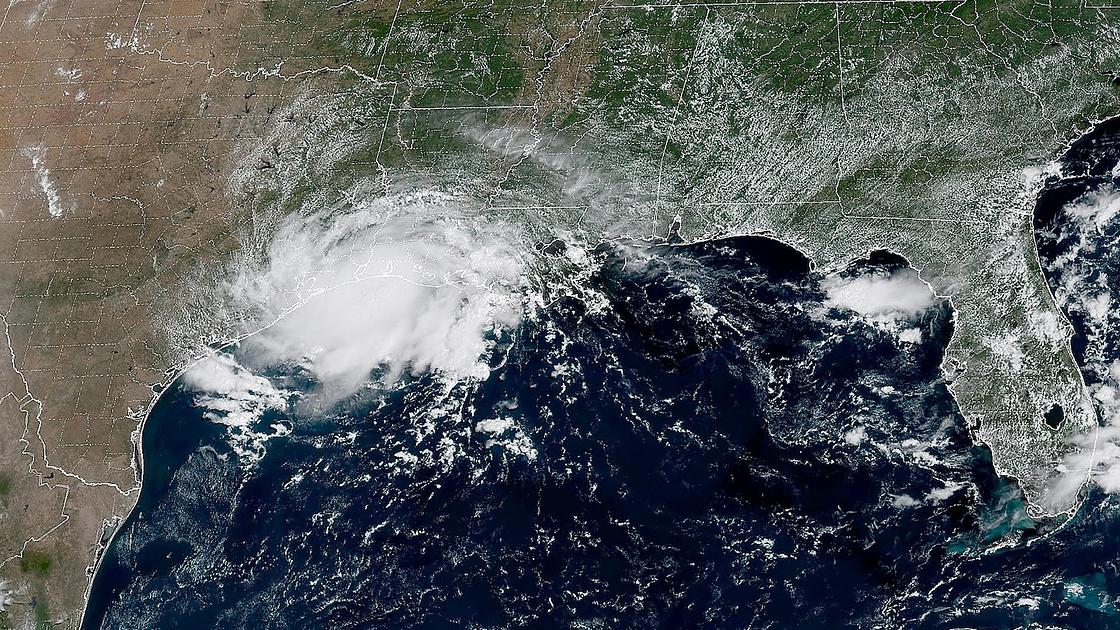 Tropical Storm Edouard lands in Texas, unleashing heavy rain
