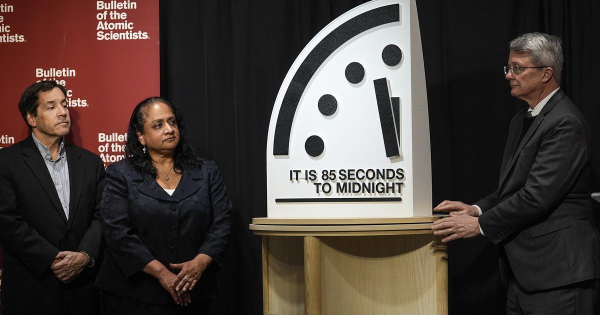 Doomsday Clock Advances to 85 Seconds to Midnight Amid Rising Global Threats