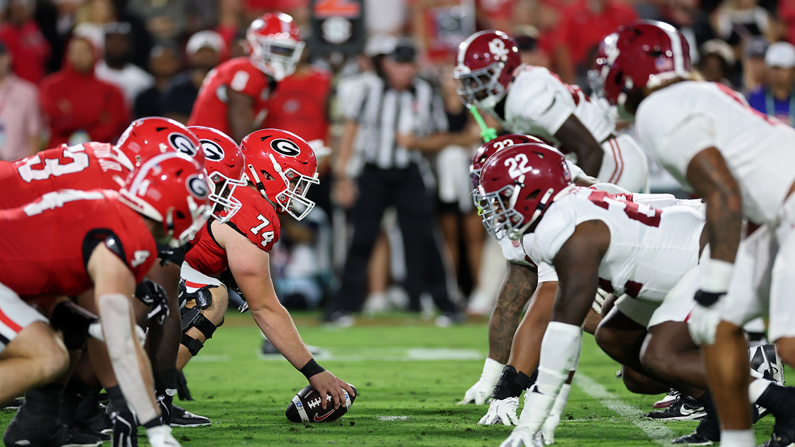 Georgia takes early lead in rain-soaked Alabama SEC showdown