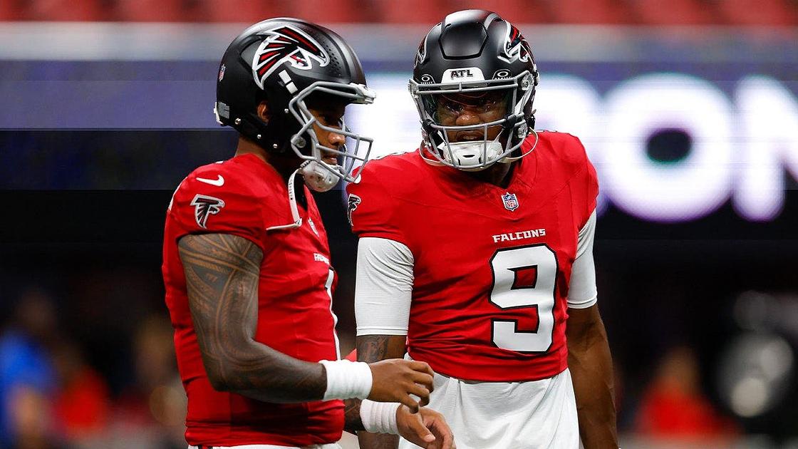 Falcons preseason opener goes viral after Penix-Tagovailoa sideline exchange