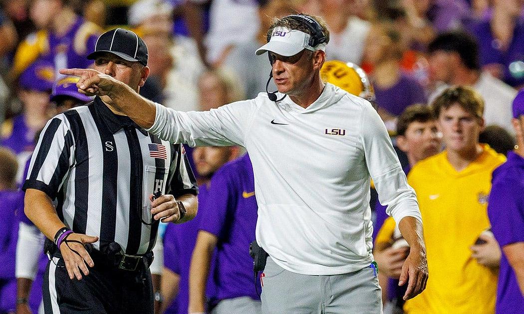 Lane Kiffin's LSU rout of Clemson 51-10, cites weather delay