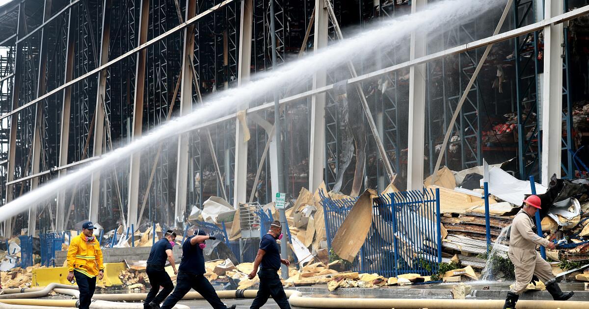 Boyle Heights Cold-Storage Blaze Extinguished, Cleanup Hampered by Rotting Food Odors