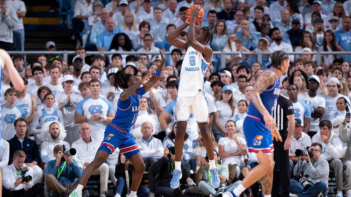 No. 25 North Carolina Overcomes No. 19 Kansas with Strong Second Half
