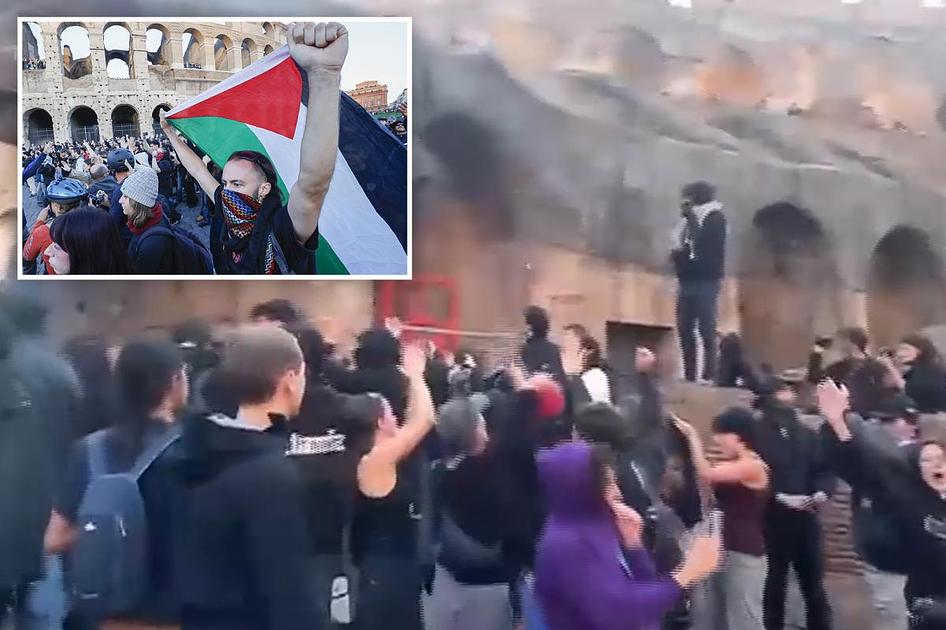 Protesters breach Rome's Colosseum as Italy faces nationwide unrest