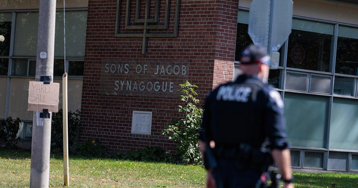 Ontario officer holds shooter at bay after being shot at Belleville synagogue