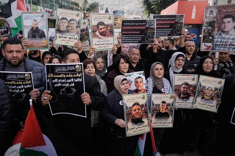 West Bank Protests Against Israeli Death Penalty Law