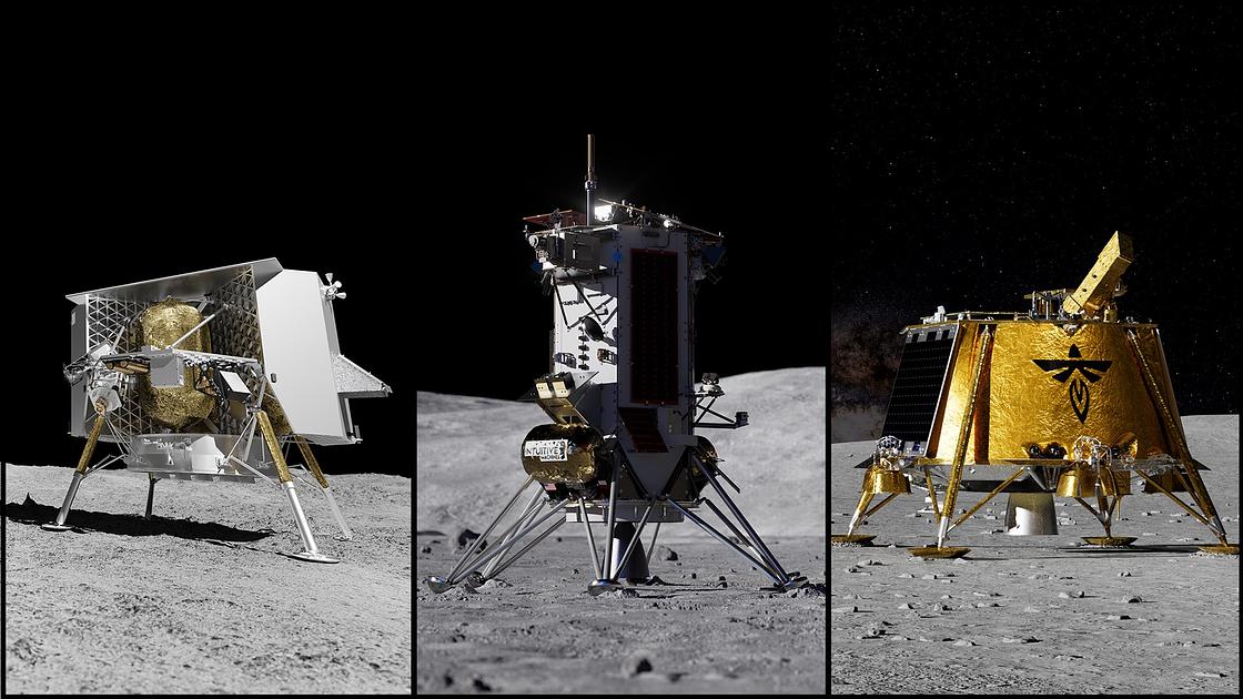 NASA awards $590 million for four lunar lander missions