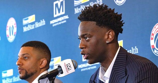 Washington Wizards select AJ Dybantsa with No. 1 pick and unveil jersey number 4