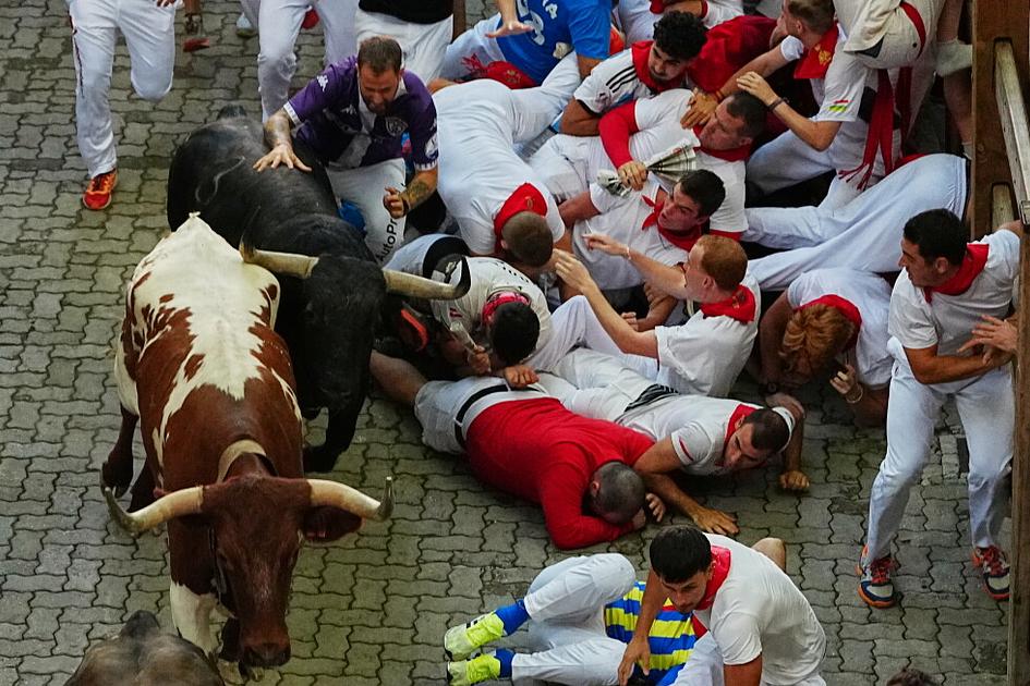 Two seriously injured as final San Fermin bull run concludes