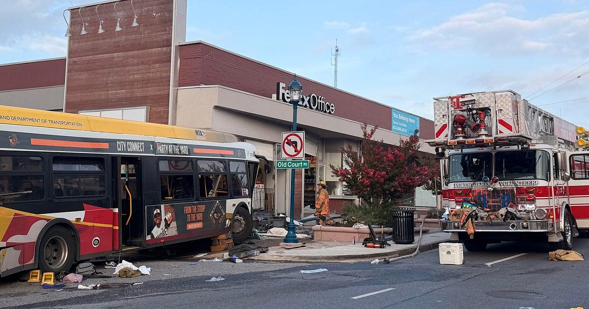 MTA Bus Collides with Vehicles and Building in Pikesville, Over 30 Injured