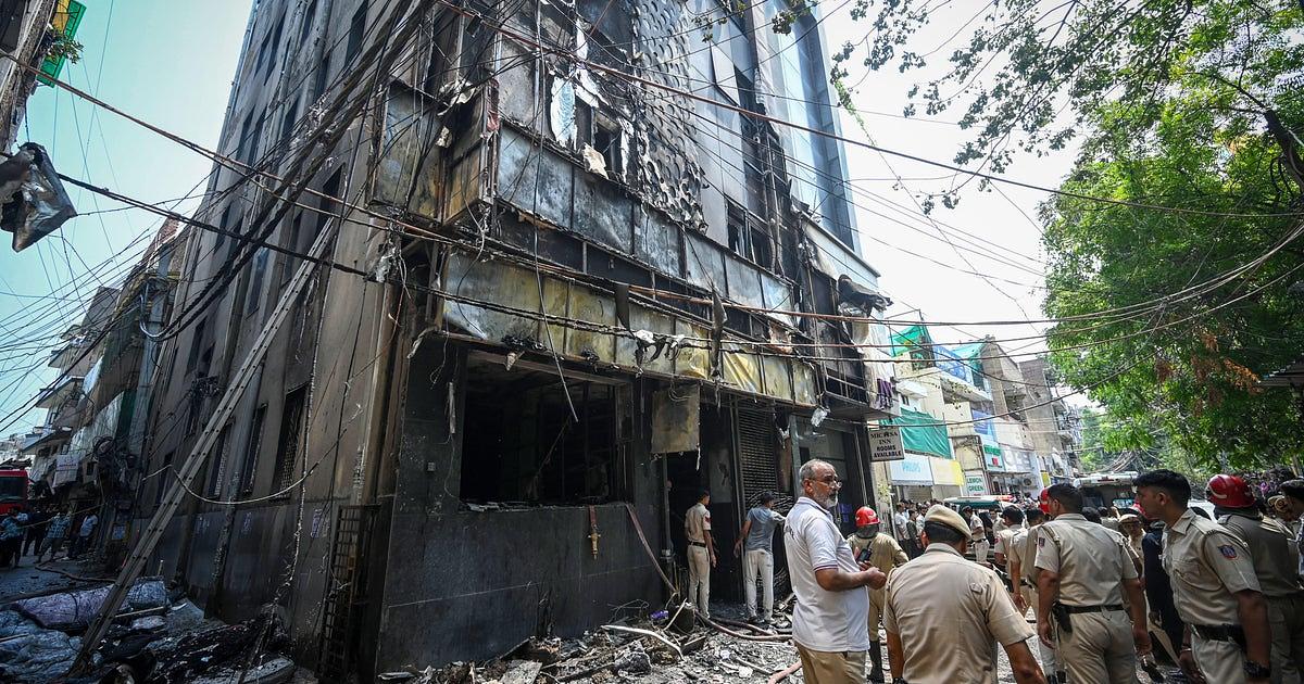 Deadly Fire at Delhi Hotel Kills 21, Including Foreigners