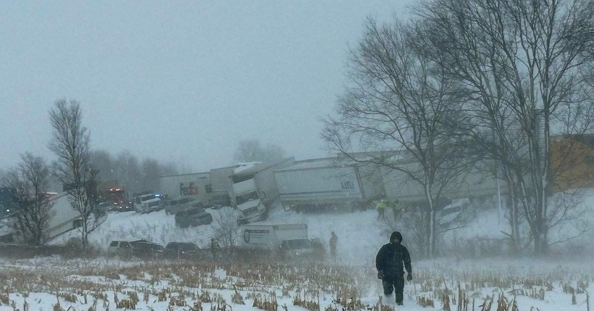 Massive 100-Vehicle Pileup Closes I-196 in Michigan Amid Snowstorm
