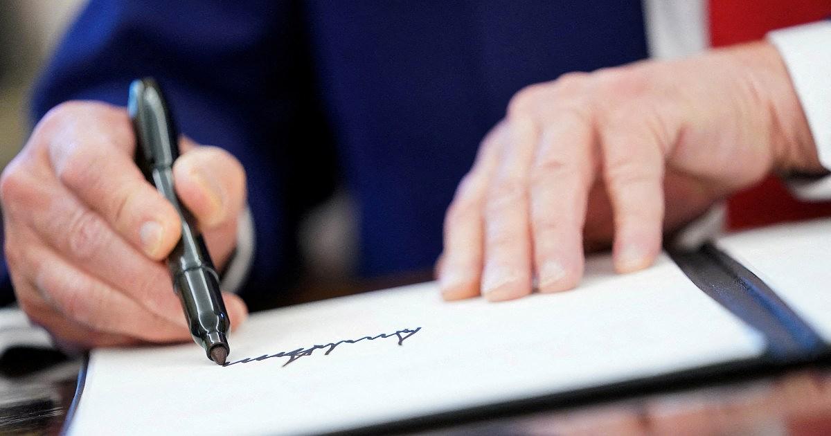 President Trump's Signature Added to U.S. Currency for First Time