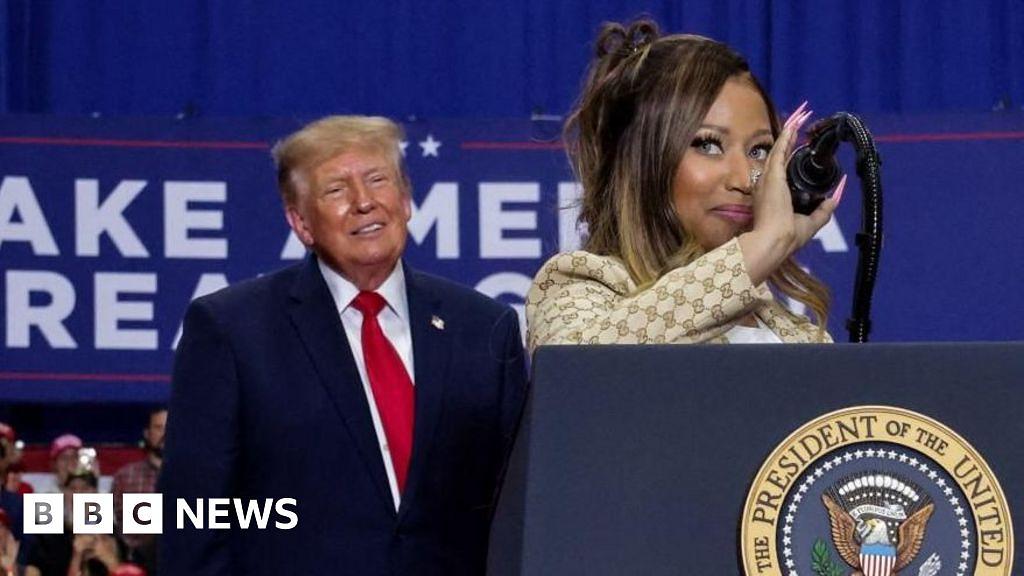 El presidente Trump se reúne en Michigan con Nicki Minaj