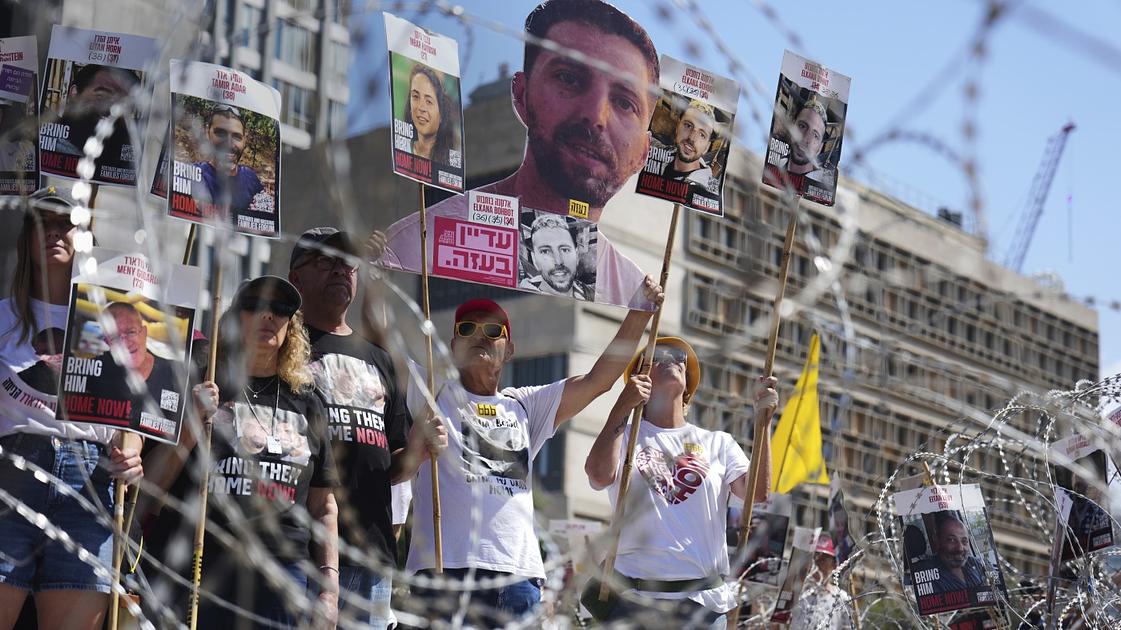 Videos of Emaciated Israeli Hostages Intensify Calls for Ceasefire