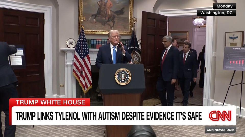 President Trump Links Tylenol Use During Pregnancy to Autism, Sparking Medical Community Backlash